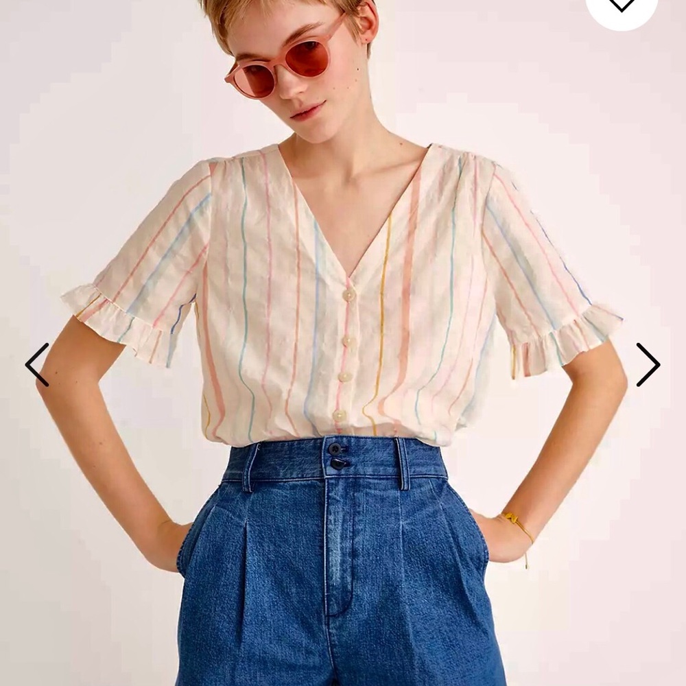 Madewell High-waist Pleated Shorts. Size 4